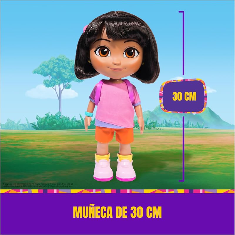 LA EXPLORADORA - Muñeca Dora Canta y Explora: con Canciones, Efectos de Sonido y Frases Bilingües + Accesorios - 6073379 - Juguetes Niña 3 años + - Regalo Niña 3 años + - Juegos Infantiles