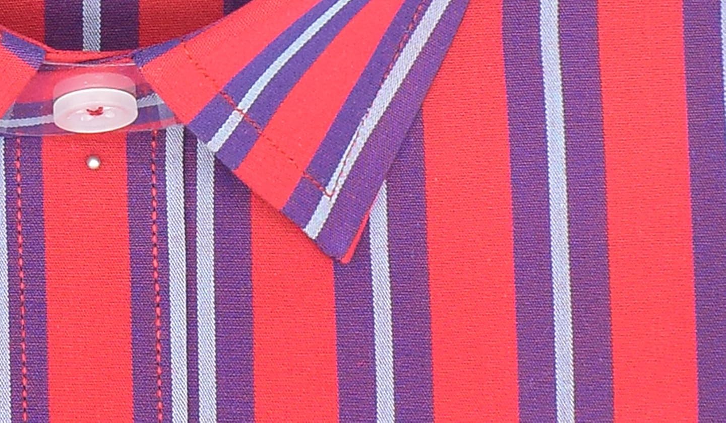 arihant men's striped half sleeves reguler fit 100% cotton formal shirts