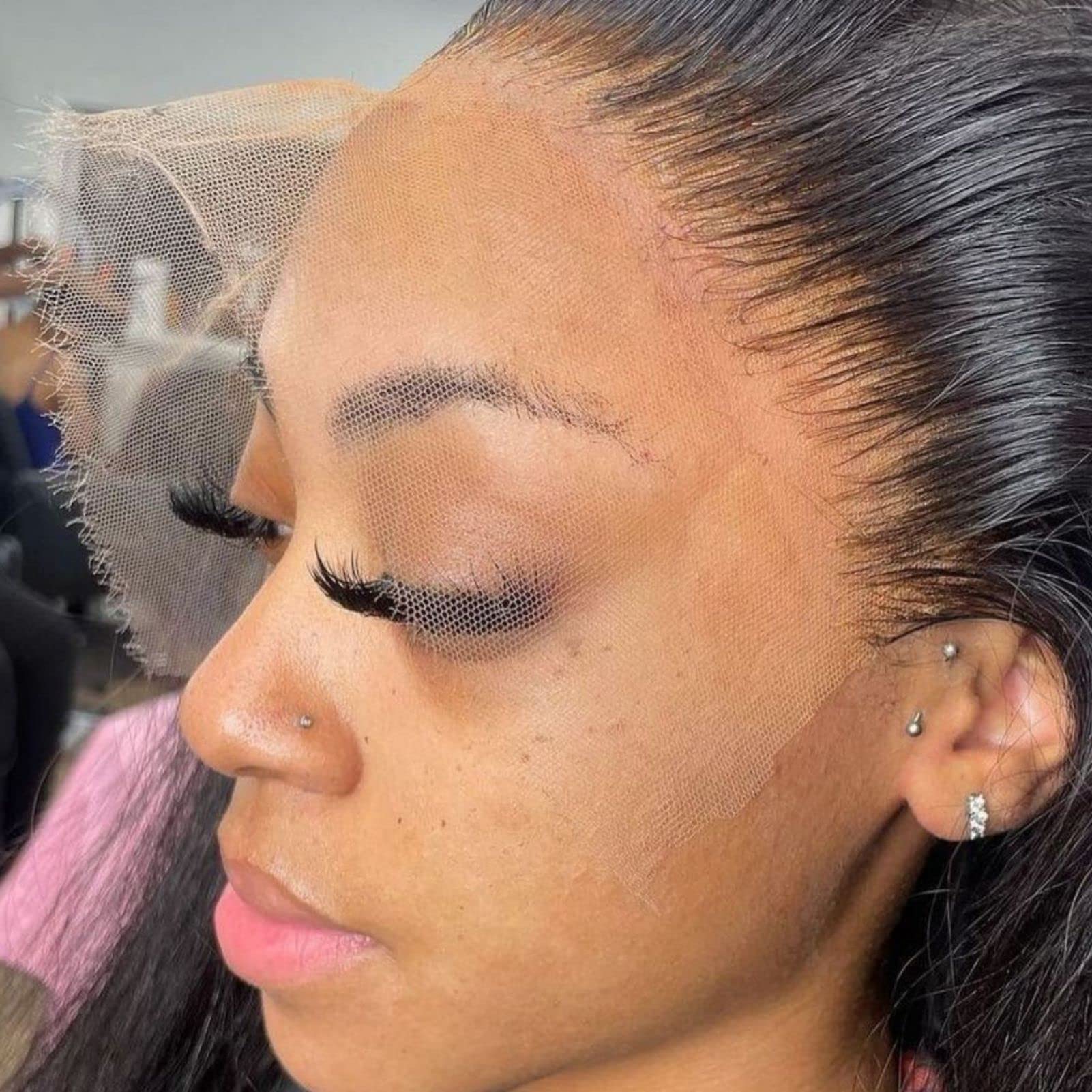 WOWANGEL 13x6 Ear to Ear SKINLIKE Real HD Lace Frontal Only, 0.1mm Ultra-thin HD Lace Natural Hairline with Bigger Pre Plucked Area Bleached Knots Invisible Clear Frontal Straight 14 Inch