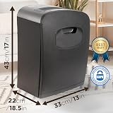 Duronic PS410 Micro Cut Paper Shredder 8 Sheets 14L Bin 530W view 2
