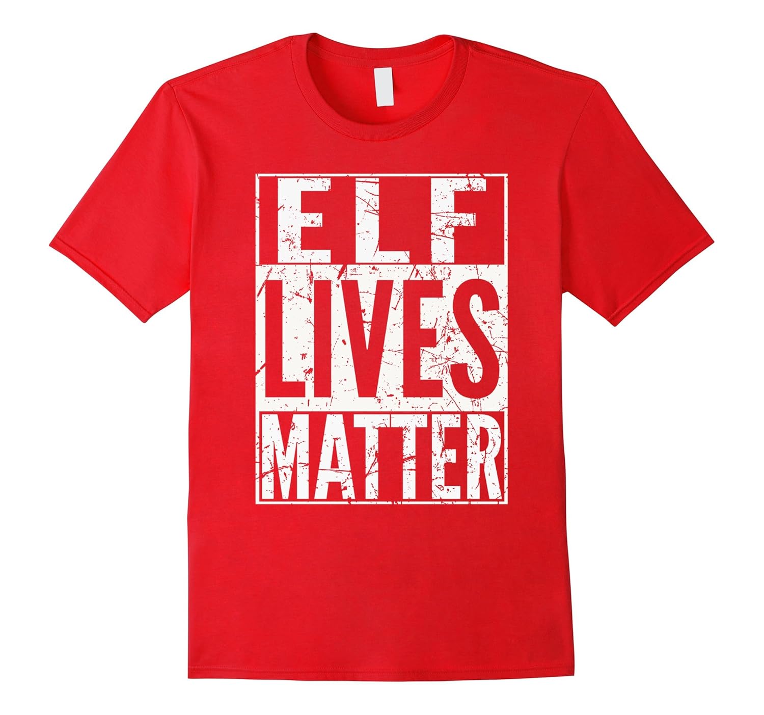 FUNNY X-MAS SHIRT Elf Lives Matter Christmas Humor Gag Quote-Rose