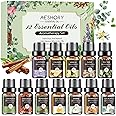 Essential Oils Set - 12 Pcs Aromatherapy Essential Oil Kit for Diffuser, Humidifier, Aromatherapy, Massage, Soap, Candle Making (5mL)