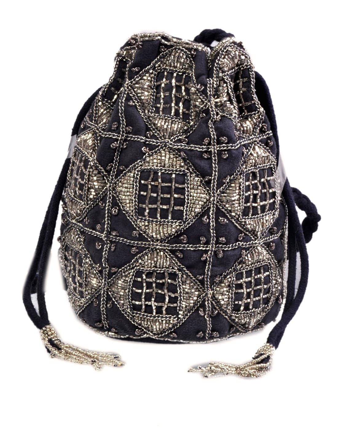 diwaah wedding women purse party designer jewelry pouch/indian evening potli handbag