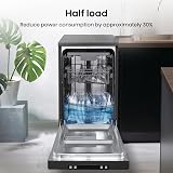 Hisense HS523E15BUK Slimline Free Standing Dishwasher Black 10 Place 30 Minute view 4