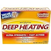 Mentholatum Deep Heating Pain Relieving Rub 2 x 2 Ounce (3 Pack)