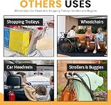 BeeGo Buggy Clips 2025 Award-Winning Stroller Hooks 2 Pack Grey view 6