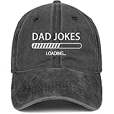 Dad Jokes Hat for Dad Papa Fathers Day Birthday Gifts for Men Dad from Daughter Son - Funny Black Dad Baseball Cap