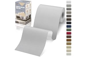 OAZ Canvas Repair Tape Self Adhesive, Light Gray Fabric Patches for Furniture, 4x79 Inch Waterproof Canvas Repair Patch for Boat Covers, Sofas, Chairs, Tote Bags, Couches, Tents, Sun Shades