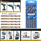 HPMAISON True 5% Cobalt Jobber Drill Bit Set 5Pcs 10mm M35 HSS Twist view 5