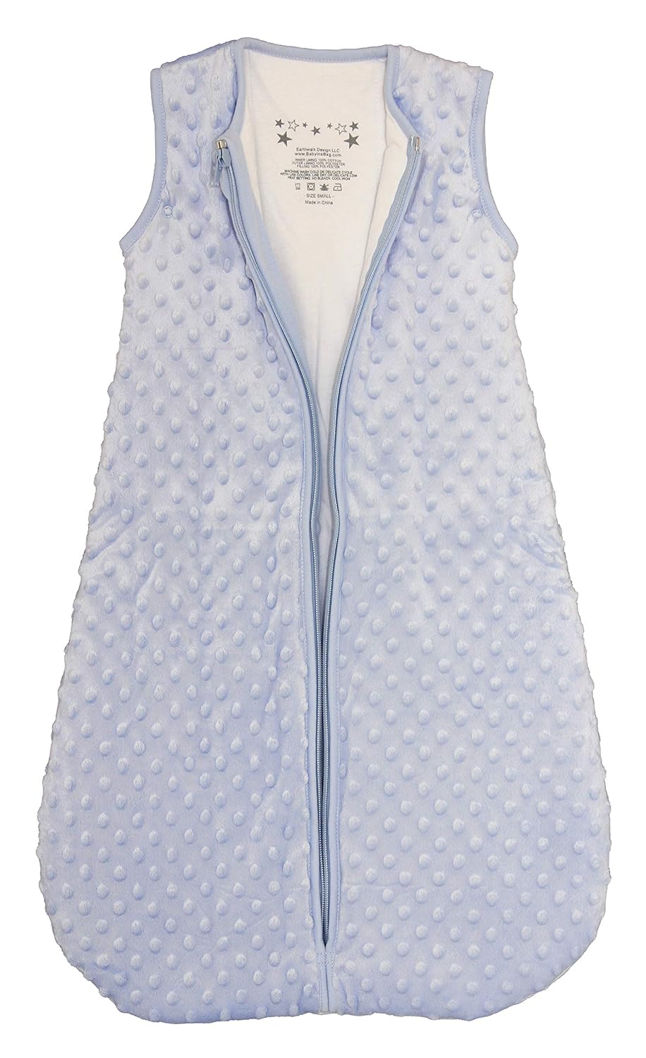 BABYINABAG Warm Quilted Winter Model Baby Sleeping Bag and Sack, Plush Minky Dot, 2.5 Togs for Infants and Toddlers (Medium (10 - 24 mos)): Baby