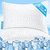 Cooling Pillows Queen Size Set of 2 Shredded Memory Foam Pillows for Side Back Stomach Sleepers, Two-Sided Cool Adjustable Firm or Soft Bed Pillow Luxury Gel Neck Pillow for Neck Shoulder Pain Relie