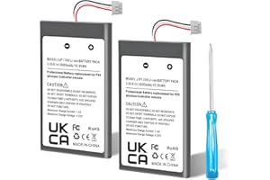 JUBOTY 3000mAh PS5 Controller Battery 2 Packs, 2025 New Upgrade Lithium-Ion LIP1708 PS5 Controller Battery Replacement for Sony PS5 PlayStation 5 DualSense Wireless Controller with 1 Repair Tool