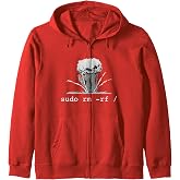 Linux - Funny Linux Gift Command Sudo RM RF for Men Women Zip Hoodie