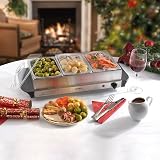 Cooks Professional 3-Section Buffet Warmer 4.5L with Hotplate 200W view 6