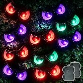 Dazzle Bright 10 Pack Lighted Eyes Halloween Decorations, Battery Operated Spooky Eyes Lights with Timer, Waterproof Halloween Lights for Indoor Outdoor Bushes Trees Yard Party Decor