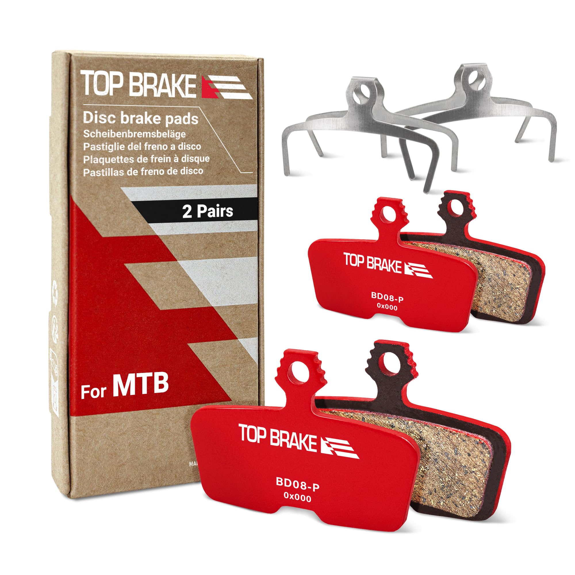 TOP BRAKE 2 Pairs Disc Bike Brake Pads for AVID SRAM Code R/RE/RSC, Guide RE
