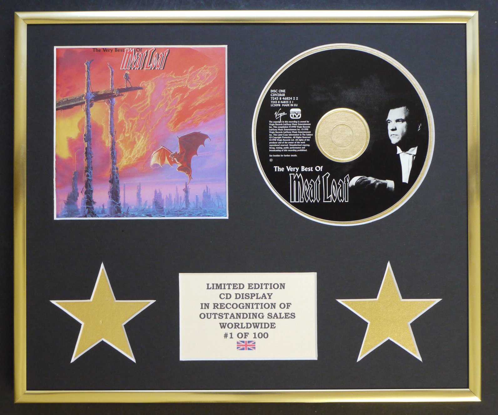 MEAT LOAF/CD DISPLAY/LIMITED EDITION/COA/THE VERY BEST OF