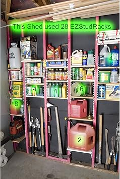 Ezstudrack Shelving System For Garages Sheds Pantries Closets