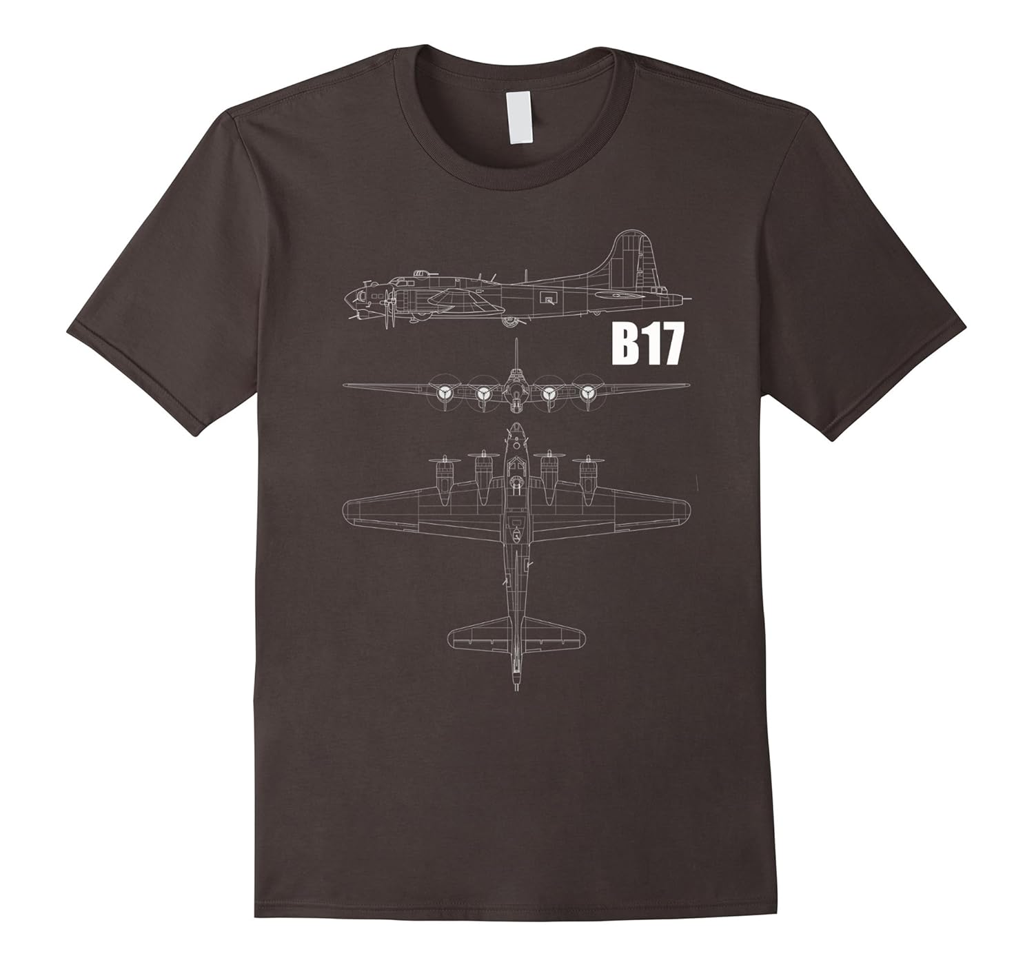 Airplane tshirt B17 Blueprint4LVS 4loveshirt
