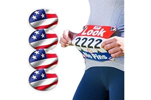 BIBBOARDS bibSNAPS Race Bib Clips - Safety Lock Fasteners - Secures Running, Marathon, Cycling and Event Number, Non Magnetic, Lightweight, Easy to Use, Safe & Reusable - Replacement for Safety Pins & Magnets
