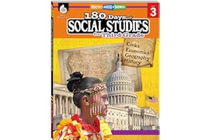 180 Days: Social Studies, Civics for 3rd Grade Practice Workbook for Classroom and Home, Cool and Fun Practice Created by Teachers