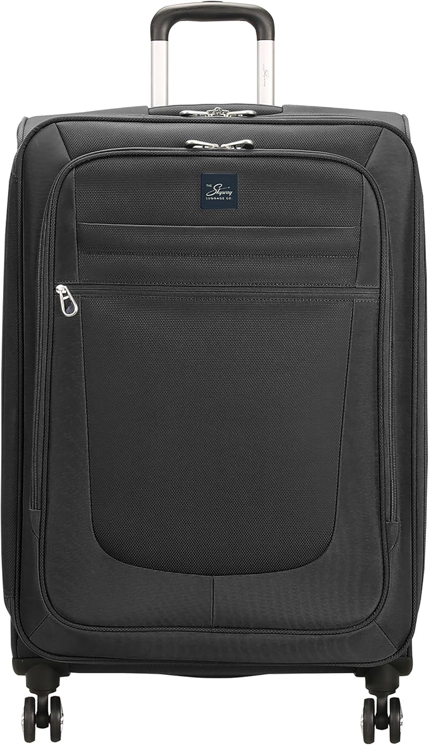 Skyway Deluxe Revel 26inch Spinner Luggage Black