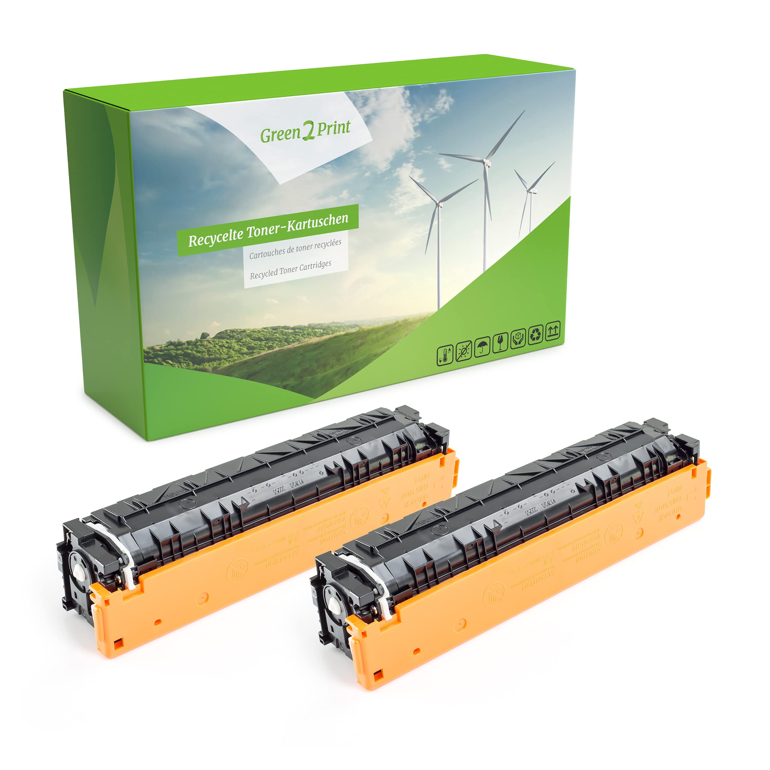 Green2Print Toner Twinpack 2 cartridges 2x 1100 pages replaces HP CF530A, 205A Toner cartridge for HP Color LaserJet Pro MFP M180N, M181FW, Color LaserJet Pro M154