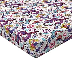 Ambesonne Alice in Wonderland Fitted Sheet, Fantasy