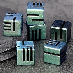 D6 Metal Dice, 16mm 6 Sided Dice Set, ZHOORQI