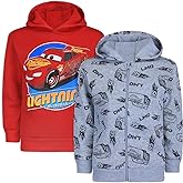Disney Cars Boys 2 Pack Hoodie for Toddler and Little Kids