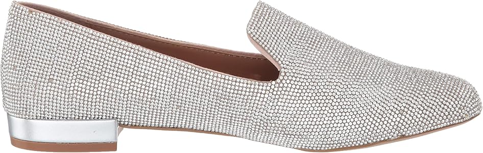 steve madden smile rhinestone block heel loafers