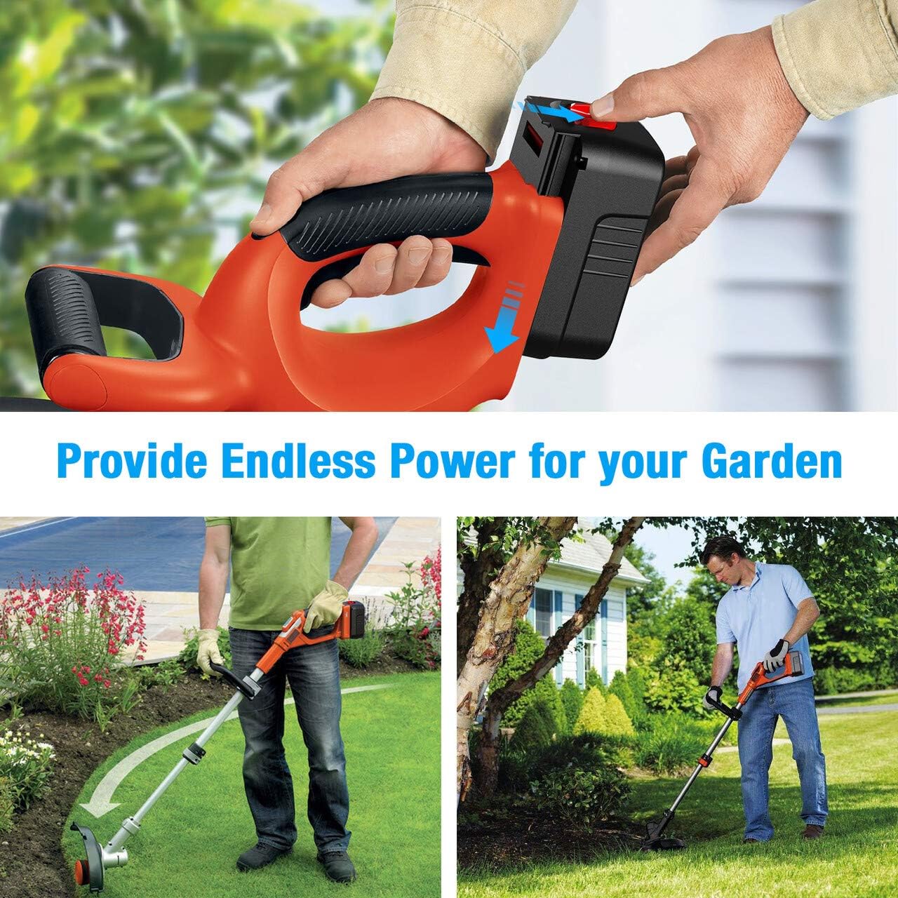 Powerextra Upgraded 2 Pack 3700mAh 18Volt HPB18 Replacement Battery Compatible with Black and Decker HPB18 HPB18-OPE 244760-00 A1718 FS18FL FSB18 Firestorm Black and Decker 18 Volt Battery - - 