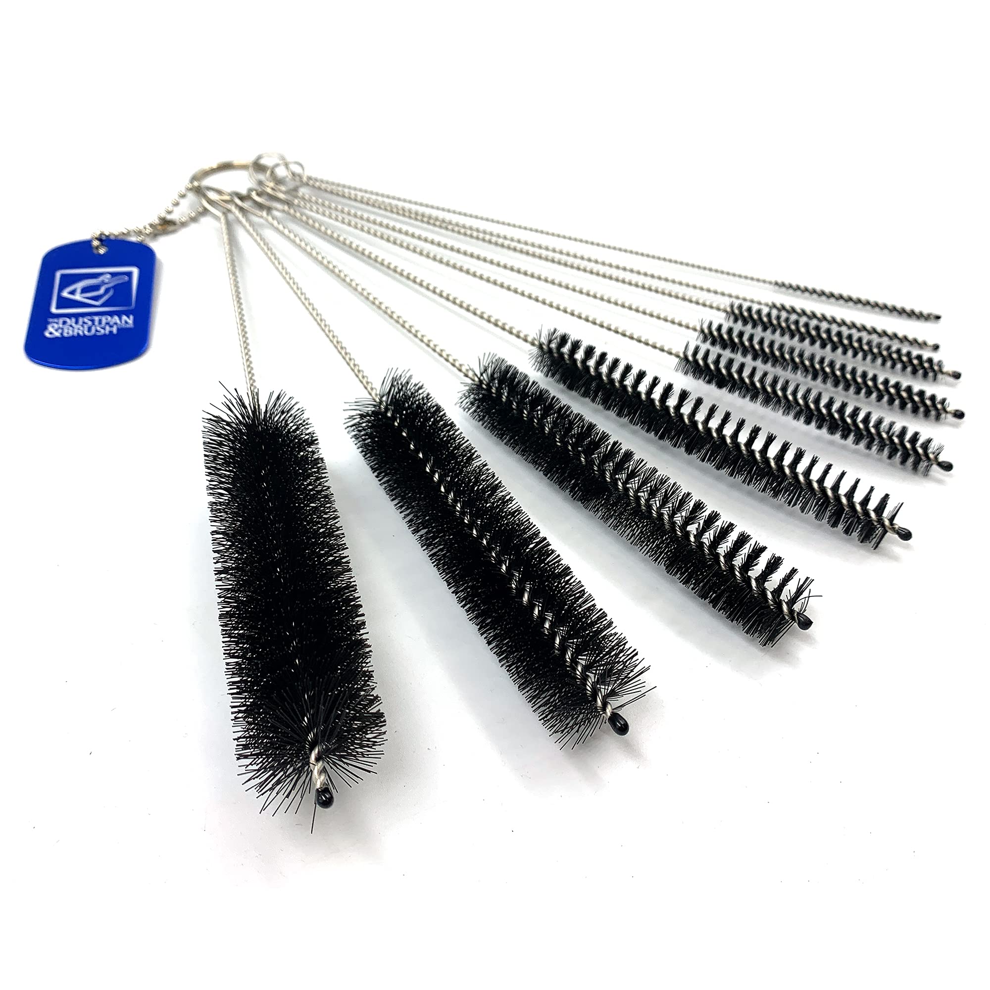 Kettle Spout Brush and Teapot Nozzle Brush Set – Pack of 10 Assorted Sizes Straw Cleaner and Pipe Cleaners, Reusable Bottle Brushes for Cleaning Straw, Bottle Tube, Pipe with Nylon Bristles