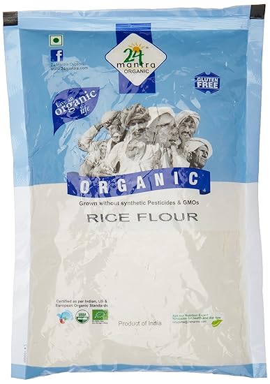 24 Mantra Organic Rice Flour, 500g