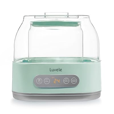 Luvele Pure Plus Yogurt Maker | 2L Glass Container SCD &amp; GAPS Diet Friendly Yoghurt Maker 24 hour