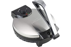 Brentwood TS-129 Tortilla Maker, 12in, Silver