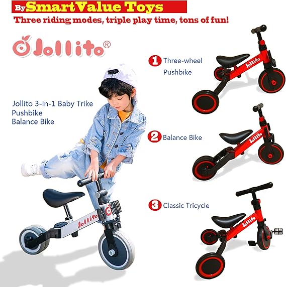 three wheeler push bike