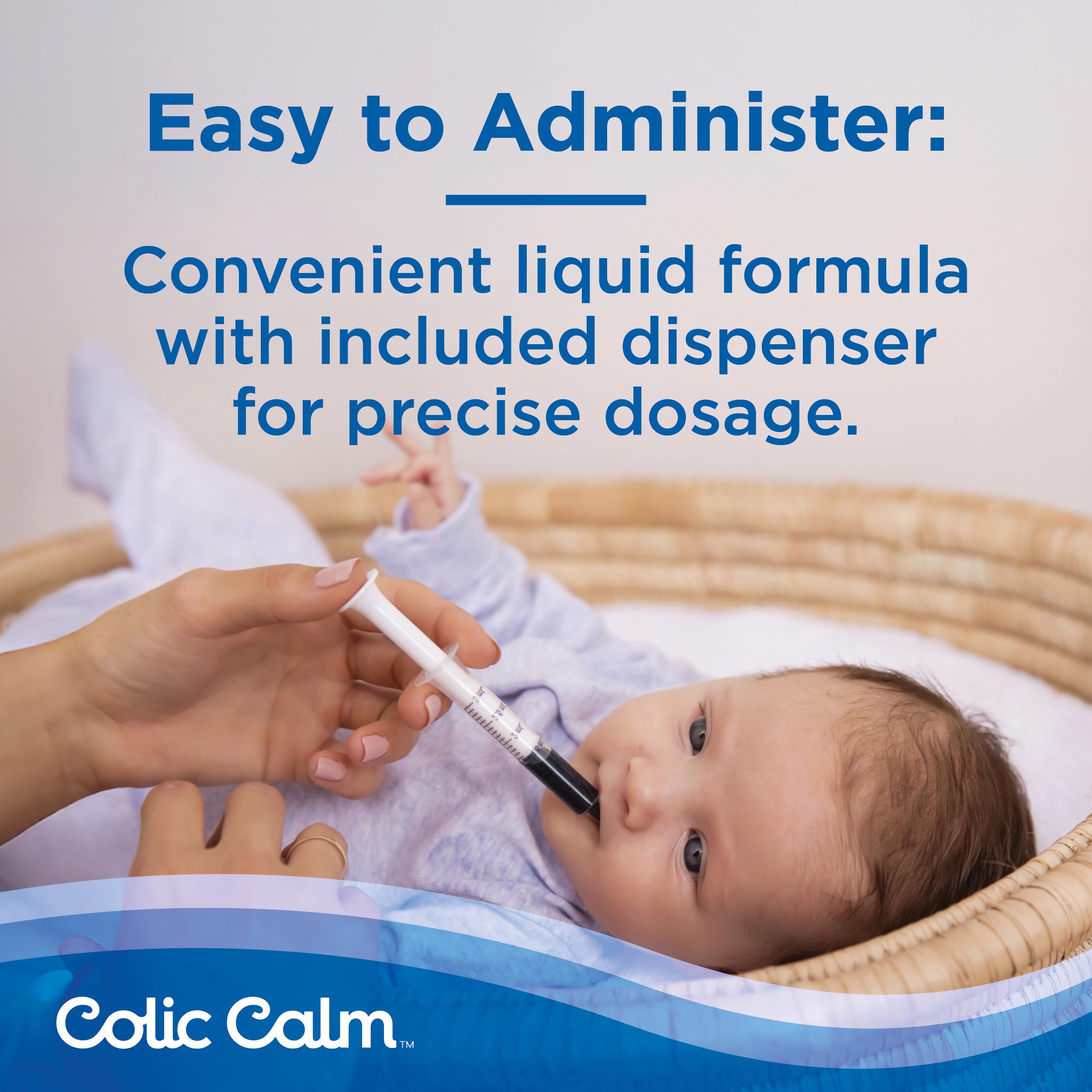 Colic Calm Infant Gripe Water for Colic, Helps Fussiness, Upset Stomach, and Baby Gas Relief, 2 fl oz (Pack of 1)
