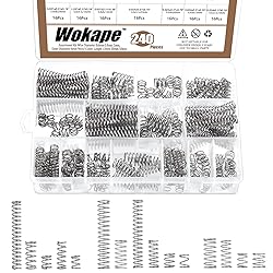 Wokape 240Pcs 15 Sizes Compression Springs