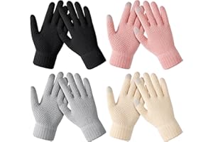 Loiyadn Winter Gloves - Women's Winter Gloves, Warm Touchscreen gloves Women Men, Knit gloves for Cold Weather