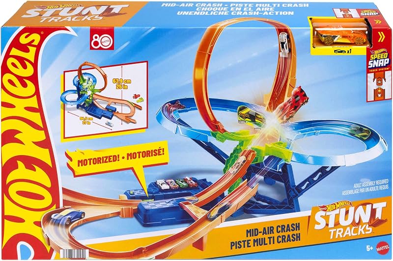 Stunt Pista Scontri Volanti e Auto in metallo in scala 1:64