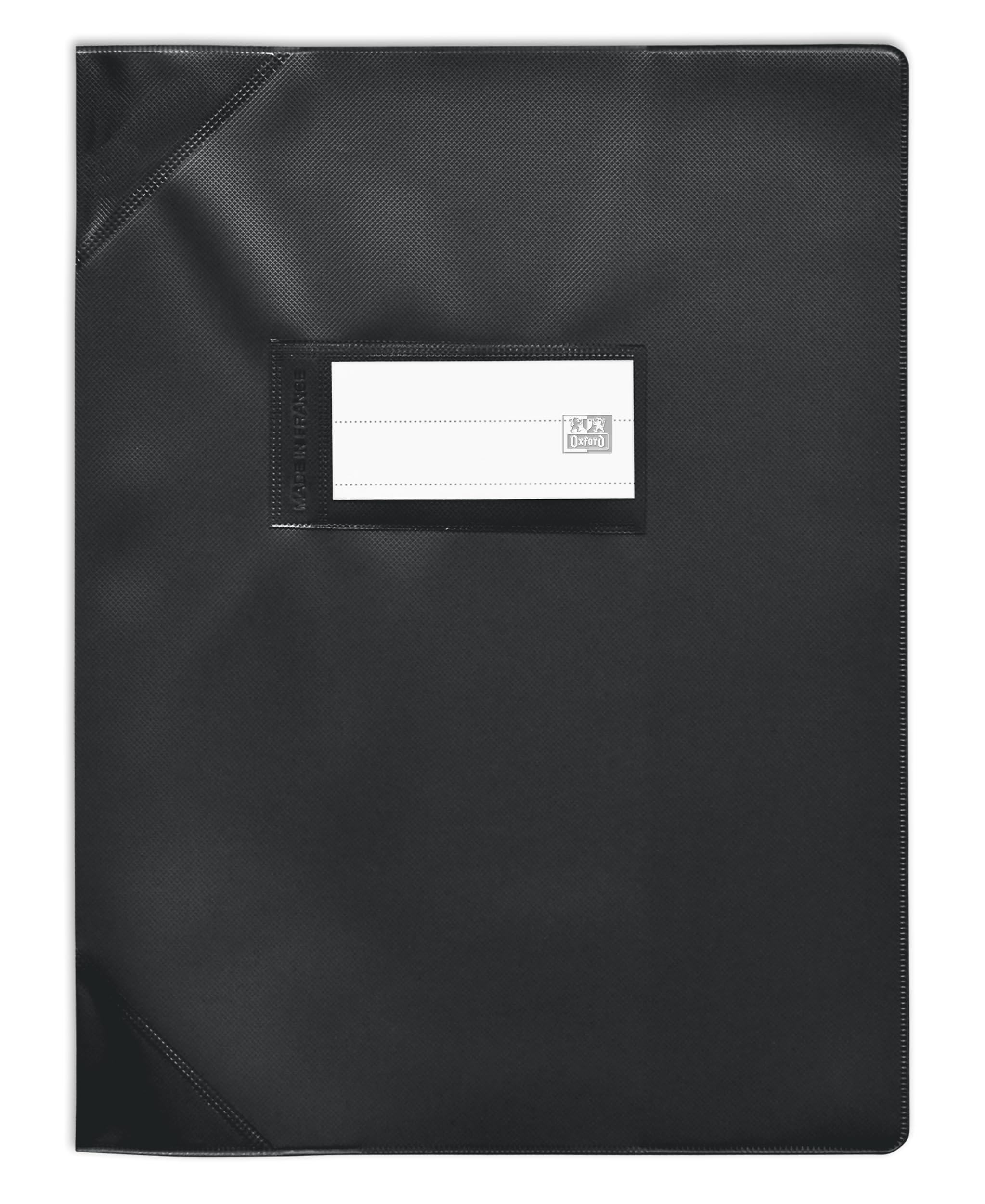OXFORD 25 Strong Line Exercise Book Covers 17 x 22 cm Opaque PVC 15/100 Black