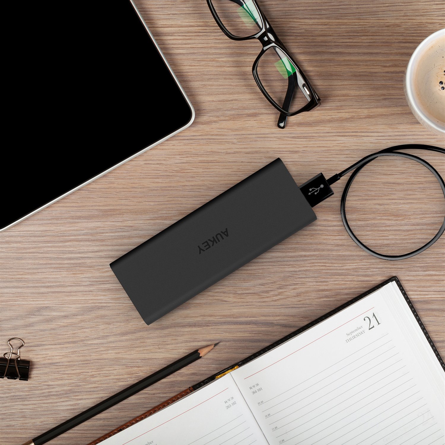 Batteria Esterna Portatile AUKEY 3600mAh + Cavo Lighting