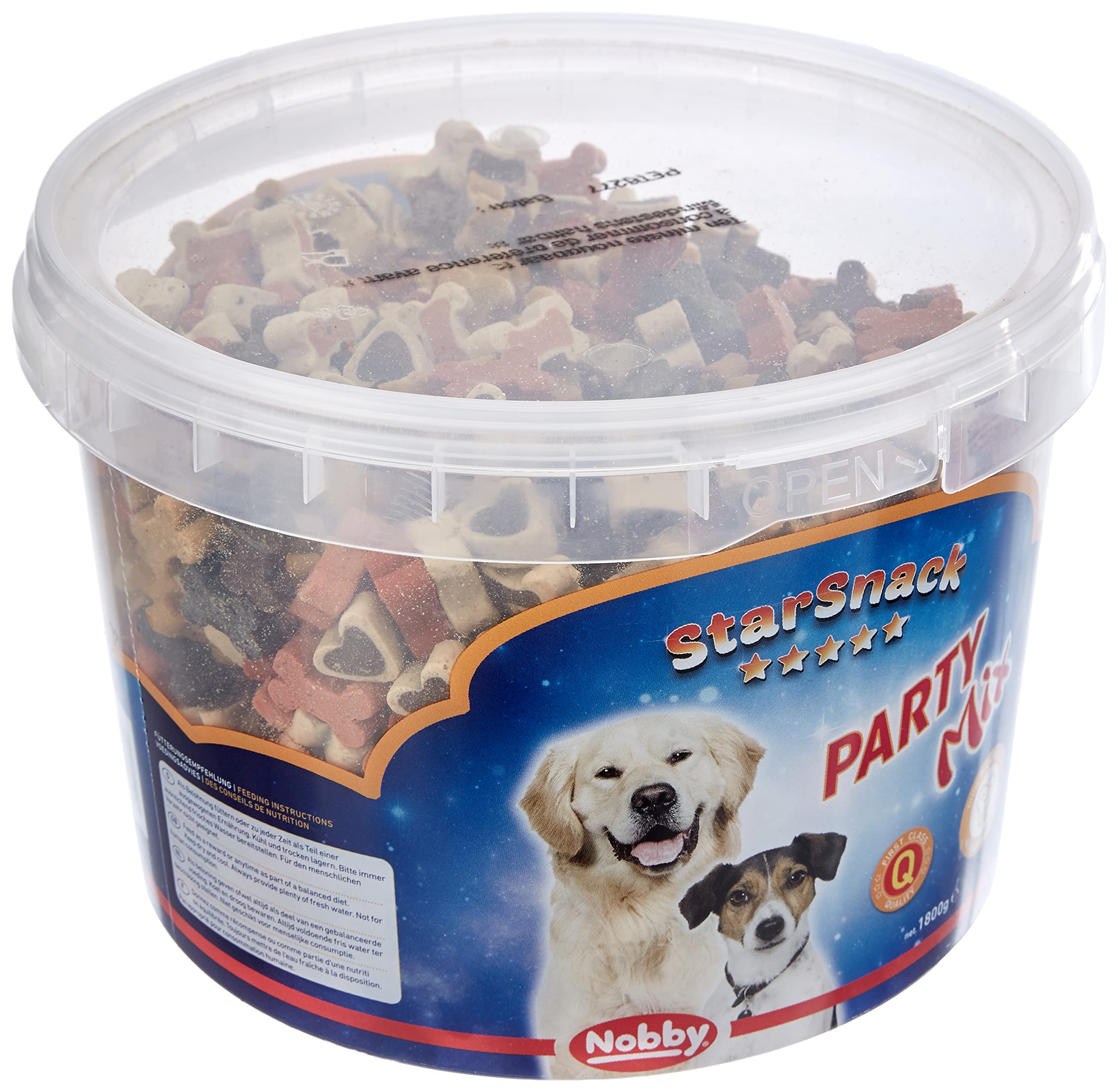 Nobby Star Snack Party Mix Dog Treat Tub
