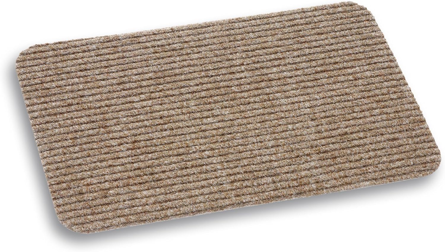 40cm x 60cm 100 Polypropylene Ribbed Mat with Latex Backing Assorted