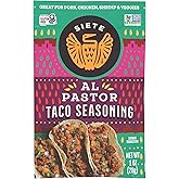 Siete Al Pastor Taco Seasoning Mix | Seasoning for Pork, Chicken, Shrimp, and Veggies | Gluten Free | Vegan | Non GMO | Whole