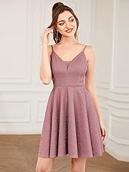 Ever-Pretty Women's Summer Dresses Glitter V Neck