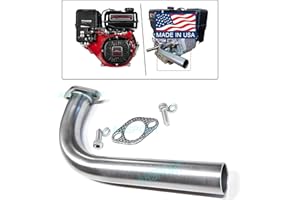 ARSPORT Exhaust Header pipe Compatible with: Predator Max 459, Duroma XP16HPE & XP18HPE 457cc