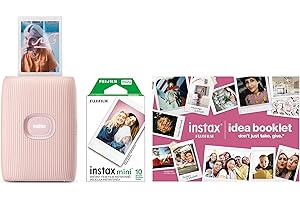 FUJIFILM Instax Mini Link 2 Smartphone Printer Bundle 2025 - Soft Pink