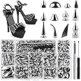 Kalolary 270 Sets Punk Spikes & Studs - Mixed Shape Rivets With Tools